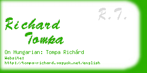 richard tompa business card